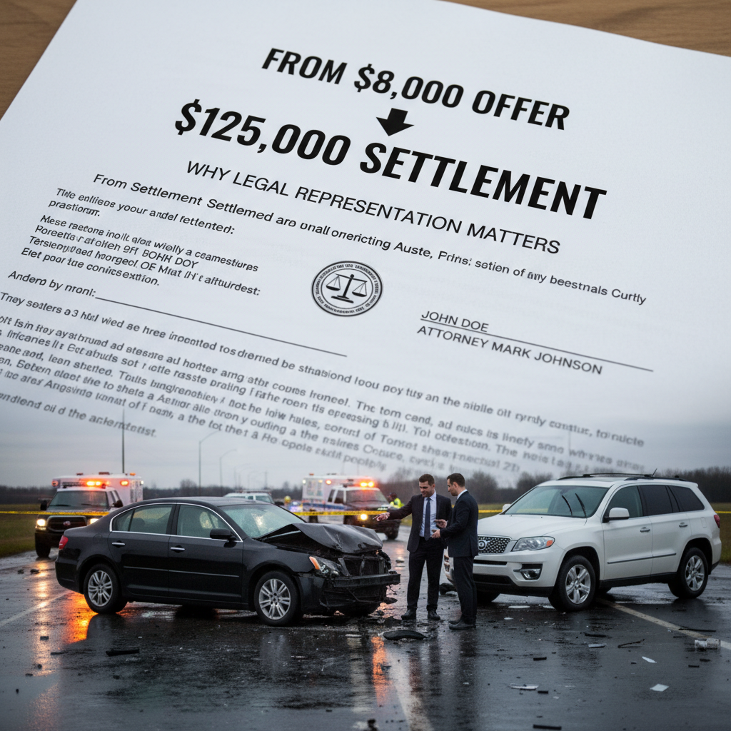 From $8,000 Offer to $125,000 Settlement: Why Legal Representation Matters